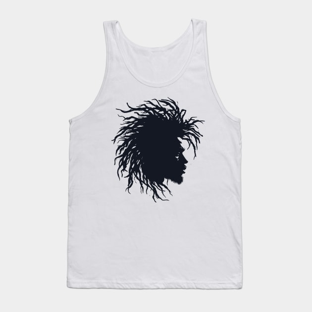 Afrocentric Dreadlocks Silhouette Tank Top by Graceful Designs